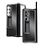 olcso Samsung-tokok-telefon Ügy Kompatibilitás Samsung Galaxy Z Fold 5 Z Fold 4 Z Fold 3 Fekete tok Állvánnyal és Képernyővédő Tolltartó Alumínium ötvözet