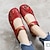 ieftine Pantofi Joși de Damă-Pentru femei Pantofi Flați Mărime Plus Size Pantofi lucrați manual Pantofi de confort Zilnic Mers Floral Bloc Culoare Vară Toc Drept Vârf rotund Elegant Epocă Modă Piele Panglică 999 sandale mov 999