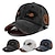 abordables Gorra de béisbol para hombre-Unisexo Gorra de Béisbol Gorra de béisbol Negro Blanco Algodón Bordado Lavado Viaje Estilo playero Exterior Vacaciones Plano Ajustable Moda