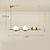 ieftine Lumini pandantive-LED pandantiv 4 capete abajur din sticlă în formă de bilă căptușeală glob design modern nordic living lumini pentru sufragerie decorare interioară plafon suspendat iluminat 110-240v