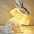 olcso éjjeli lámpa-asztali lámpa nyúl lámpa, led éjszakai lámpa éjjeli lámpa alvó rajzfilm asztali lámpa nyúl Miffy ajándék aranyos dekorációs ajándék használható éjszakai lámpaként 110-240V