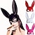 cheap Masks-Bunny Mask Rabbit Half Face Mask Sexy Costume Easy Halloween Costumes for Birthday Party Easter Halloween