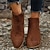 voordelige Chelsea -laarzen-Dames Laarzen Chelsea-laarzen Laarsjes enkellaarsjes Dagelijks Wandelen Effen Kleur Booties enkellaarzen Winter Gesp Blok hiel Blokhak Gepuntte Teen Elegant Vintage Comfortabel PU Leegloper Donker