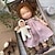 levne rekvizity fotobudky-bavlněné tělo waldorfská panenka umělkyně ručně vyrobená mini oblékací panenka (doplňky nejsou součástí balení)