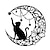 Χαμηλού Κόστους μεταλλική διακόσμηση τοίχου-φεγγάρι γάτα μεταλλική διακόσμηση τοίχου μεταλλική τέχνη τοίχου διακόσμηση γάτα στολίδι σπίτι υπνοδωμάτιο σαλόνι παράθυρο διακόσμηση