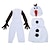 cheap Movie &amp; TV Theme Costumes-Frozen Olaf Theme Party Costume Boys Girls&#039; Movie Cosplay Cosplay Halloween White Halloween Carnival Masquerade Accessory Set