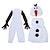 economico Costumi a tema film e TV-Frozen Olaf Costume da festa a tema Da ragazzo Da ragazza Cosplay di film Cosplay Halloween Bianco Halloween Carnevale Mascherata Set di accessori