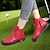 Недорогие Женские кроссовки-женские кроссовки армейские ботинки больших размеров туфли для гольфа из искусственной кожи на молнии с круглым носком на плоской подошве однотонные модные повседневные удобные черные, белые, красные