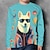 tanie chłopięce koszulki 3D-Dla chłopców 3D Graficzny Zwierzę Psy Podkoszulek T-shirt Długi rękaw Druk 3D Jesień Zima Sport Moda Moda miejska Poliester Dzieci 3-12 lat Na zewnątrz Codzienny Regularny