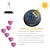 cheap Pathway Lights &amp; Lanterns-Love Heart Wind Chime Lamp LED Solar Lights for Color Changing for Outdoor Balcony Garden Path Living Room Bedroom Chandelier Decoration