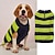 cheap Dog Clothes-Dog Clothes Dog Sweaters Pet Apparel New Knitted High Elastic Slim Fit Zipper Pocket Classic Contrast Color Thick and Thin Stripe Pet Dog Sweater