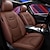 cheap Car Seat Covers-5 Seat Full Set New Luxury Universal 5D PU Leather Front Seat Cover Car Seat Mat Waterproof Car Seat Protector Breathable