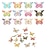 cheap Wall Accents-30pcs Stereoscopic 3D Simulation Butterfly Pushpins Creative Pushpins Decorative Flowers Cork Board Nails For Bulletin Boards, Photos, Wall Charts School Supplies And Accessories