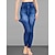 cheap Multipack-Multi Packs 2pcs Women&#039;s Blue Slim Pants Trousers Leggings Pocket Print Butterfly Street Causal Polyester Summer