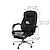 cheap Office Chair Cover-Waterproof Computer Office Chair Cover Stretch Rotating Gaming Seat Slipcover Elastic Corn Fleece Black Solid Color Soft Durable Washable