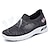 cheap Women&#039;s Sneakers-Women&#039;s Sneakers Slip-Ons Flyknit Shoes Platform Sneakers Comfort Shoes Athletic Daily Solid Color Wedge Heel Round Toe Casual Comfort Running Tissage Volant Loafer Matte Black Black Light Pink
