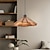 ieftine Lumini insulare-lampă suspendată modernă abajur geometric pandantiv iluminat coridor din lemn natural candelabru plafon lampă pentru dormitor bucătărie insulă fermă 110-240v