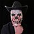cheap Halloween Mask &amp; Props-Halloween Scary Skull Mask - Realistic Half Face Skull Mask with Movable Jaw, Breathable Mesh, Adjustable Straps - Perfect for Cosplay, Halloween, Masquerade Parties