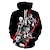 cheap Everyday Cosplay Anime Hoodies &amp; T-Shirts-Halloween Zombie Hoodie Print Front Pocket Graphic Hoodie For Couple&#039;s Men&#039;s Women&#039;s Adults&#039; 3D Print Halloween Vacation