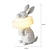 abordables lámpara de noche-lámpara de mesa luz de conejo, luz de noche led junto a la cama lámpara de mesa de dibujos animados para dormir conejo miffy regalo lindo regalo de decoración se puede usar como luz de noche 110-240v