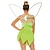 billige Film- og TV-kostymer-Dame Tingeling Fe Kjoler Cosplay kostyme Fairy Wings Til Halloween Karneval Sexy kostyme Voksne Kjole