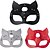 baratos Wearables &amp; Dress-Up-feminino sexy meia cara raposa role-playing máscara de pele de gato rebite gola punk bola de maquiagem para festa de halloween máscara chique máscara de pele de raposa pu máscara de pele de raposa