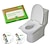 baratos Utensílios de Casa de Banho-100 peças (pacote de 10 peças) capa de assento de vaso sanitário descartável, essencial para viagens, hotéis (água solúvel)