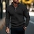 cheap Men&#039;s Pullover Sweater-Men&#039;s Pullover Sweater Jumper Fall Sweater Cable Knit Zipper Knitted Regular Stand Collar Plain Work Daily Wear Modern Contemporary Clothing Apparel Winter Black Light Grey M L XL