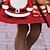 זול שמלות-בנות &#039; תלת מימד סנטה קלאוס כל אחד שמלה שרוול ארוך הדפסת תלת מימד סתיו חורף ספורט וחוץ יומי חגים סגנון חמוד יום יומי יפה ילדים 3-12 שנים שמלת קז&#039;ואל שמלה עם כיווץ במותן מעל הברך פוליאסטר רגיל