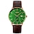 お買い得  クォーツ腕時計-SKMEI 男性 クォーツ クリエイティブ ミニマリスト ファッション ビジネス カレンダー 防水 デコレーション レザー 腕時計