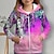 tanie Odzież wierzchnia 3D dla dziewcząt-Dla dziewczynek 3D Kwiaty Bluza z Kapturem Płaszcz Odzież wierzchnia Długi rękaw Druk 3D Jesień Zima Aktywny Moda Śłodkie Poliester Dzieci 3-12 lat Na zewnątrz Codzienny Regularny