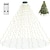 abordables Lumières de Noël-guirlande lumineuse led sapin de Noël avec anneau 400led guirlandes lumineuses pour sapin de Noël avec 16 brins guirlande lumineuse pour sapin de Noël de 2 m guirlande lumineuse pour arbre de 150 cm à