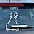 baratos Adesivos para automóveis-adesivo de vidro traseiro de cachorro fofo de desenho animado adesivo de carro