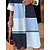 cheap Casual Dresses-Women&#039;s Midi Dress Shirt Dress Casual Dress Polyester Outdoor Office Daily Shirt Collar Fashion Modern Long Sleeve Button Pocket 2023 Fall Winter Loose Fit Blue Geometric Plaid S M L XL 2XL