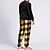 billiga Pyjamas-Herr Vardagsklädsel Sovkläder Pyjamas set Pyjamastopp och byxa 2 delar Rutig Stylish Ledigt Komfort Hem Dagligen Flanell Komfort Rund hals Långärmad Pullover Joggarbyxor Elastisk midja Sommar Vår Vit