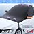 cheap Camping &amp; Hiking-Upgraded Windshield Cover Magnet Sun Shade Waterproof Snowproof Car Front Window Sun Protection Cover With Reflective Strip &amp; Windproof Fixing Belt