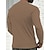 ieftine Tricouri casual pentru bărbați-Bărbați Tricou Tee Top Tricou cu maneca lunga Simplu Pit Strip În V Stradă Vacanță Manșon Lung Tricotat Striat Îmbrăcăminte Modă Designer De Bază