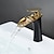 abordables Classiques-Robinet lavabo - Jet pluie Plaqué / Finitions Peintes Set de centre Mitigeur un trouBath Taps