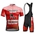 cheap Men&#039;s Clothing Sets-21Grams Men&#039;s Cycling Jersey with Bib Shorts Short Sleeve Mountain Bike MTB Road Bike Cycling Yellow Red Blue Graphic Bike Quick Dry Moisture Wicking Spandex Sports Graphic Letter &amp; Number Clothing