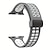 voordelige Apple Watch-bandjes-slimme horlogebanden voor Apple Watch 44 mm 40 mm 49 mm 38 mm 45 mm 41 mm 42 mm dames heren sport tweekleurige siliconen band + magnetische D-sluiting vervangende polsband voor Apple Watch-serie
