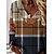 cheap Hoodies &amp; Sweatshirts-Women&#039;s Sweatshirt Pullover Active Khaki Plaid Casual Sports V Neck Top Long Sleeve Spring &amp;  Fall Micro-elastic