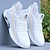 cheap Shoes &amp; Bags-Men&#039;s Sneakers Flyknit Shoes Comfort Shoes Sporty Walking Knit Outdoor Daily Warm Height Increasing Comfortable Lace-up White  set of feet Black  set of feet Black Fall Winter