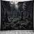 Χαμηλού Κόστους Trippy Tapestries-νεκροταφείο κρεμαστή ταπισερί τοίχου τέχνη μεγάλη ταπετσαρία τοιχογραφία διακόσμηση φωτογραφία σκηνικό κουβέρτα κουρτίνα σπίτι υπνοδωμάτιο διακόσμηση σαλονιού