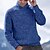 cheap Men&#039;s Pullover Sweater-Men&#039;s Pullover Sweater Jumper Jumper Ribbed Knit Knitted Chunky Regular Turtleneck Plain Work Daily Wear Modern Contemporary Clothing Apparel Raglan Sleeves Winter Blue Khaki M L XL