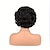 Недорогие Высококачественные парики-Парики из искусственных волос Кудрявый Ассиметричная стрижка Парик Короткие Черный Искусственные волосы Жен. Модный дизайн Мягкость Натуральный Черный