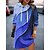 cheap Spring&amp;Autumn Dress-Women&#039;s Casual Dress Hoodie Dress Warm Fashion Mini Dress Hoodie Outdoor Vacation Going out Floral Pocket Print Loose Fit Red Blue Purple S M L XL XXL