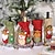 levne Vánoce-vánoční ozdoby kreativní santa claus sněhulák jelen obal na láhev vína 1ks