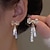 cheap Earrings-Women&#039;s Zircon Drop Earrings Fine Jewelry Classic Bowknot Personalized Stylish Earrings Jewelry Silver For Wedding Party 1 Pair