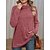 cheap Tees &amp; T-shirts-Women&#039;s T shirt Tee Black Red Blue Plain Daily Weekend Long Sleeve High Neck Basic Regular Fit Fall &amp; Winter