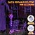 abordables Halloween en Plein Air-1 paire de décorations solaires d&#039;Halloween avec squelette éclairé de 45,7 cm, piquets à main, 40 lumières LED, figurine lumineuse, fête de vacances, décoration intérieure et extérieure pour jardin,